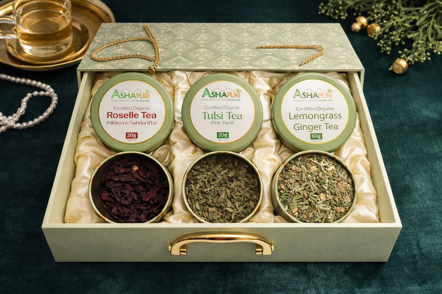 3 Jar Gift Box With Handle