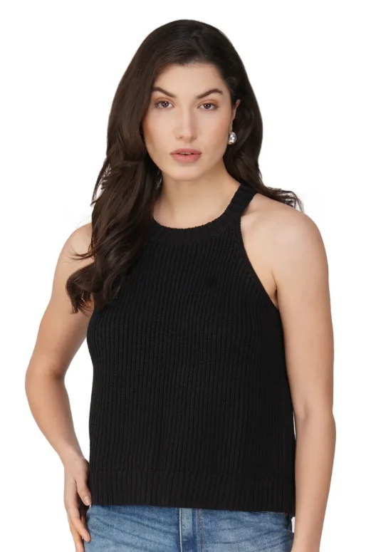 Women's Cotton Halter Neck Tank Top
